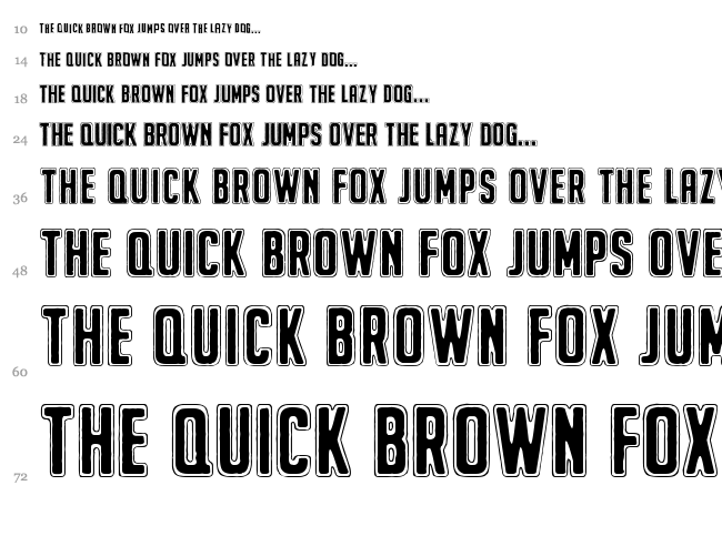 The Beginning Of Memory font waterfall